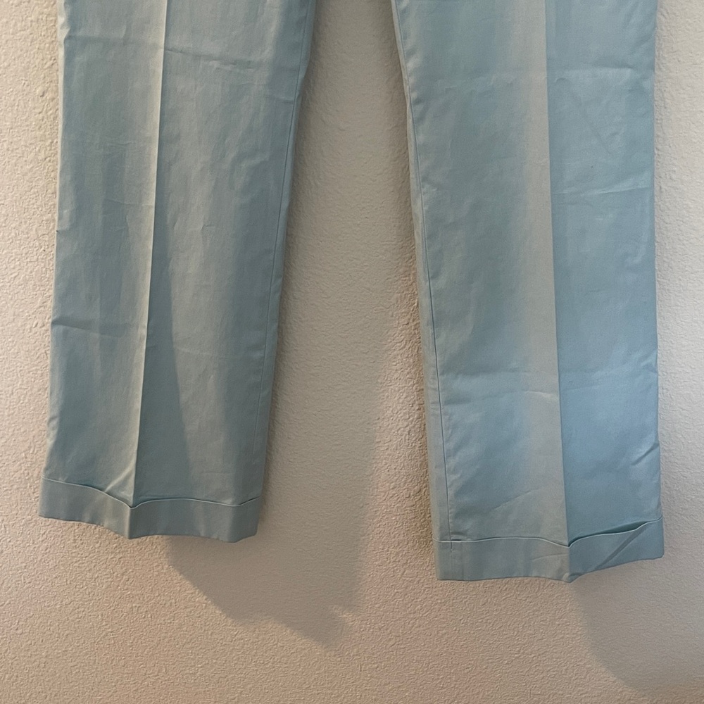 J. Crew Vintage Y2K Low Rise Wide-Leg Cuffed Pant Icy Pale Blue Size 8 - Picture 4 of 14